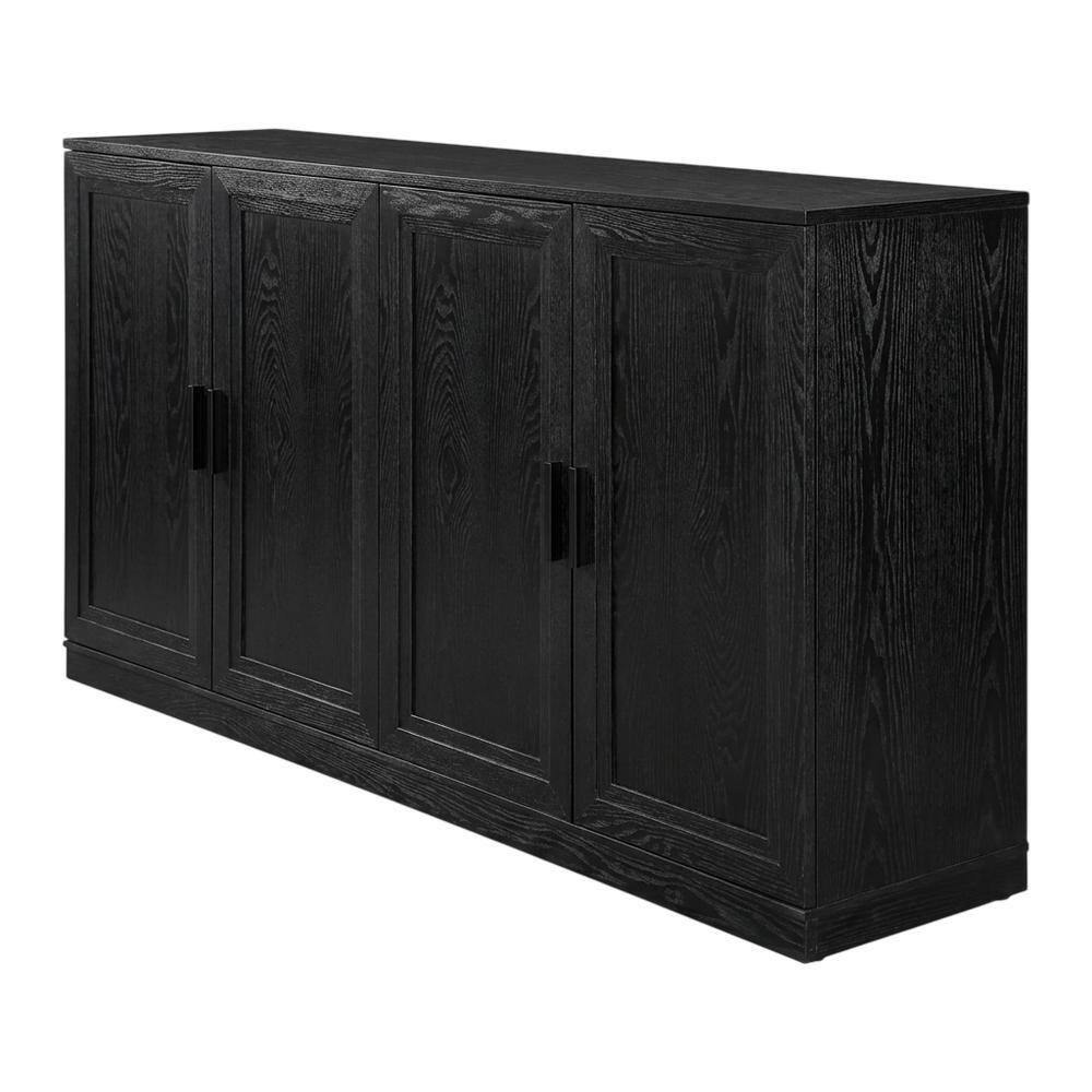 Front. Crosley Furniture - Essen Sideboard - Black.