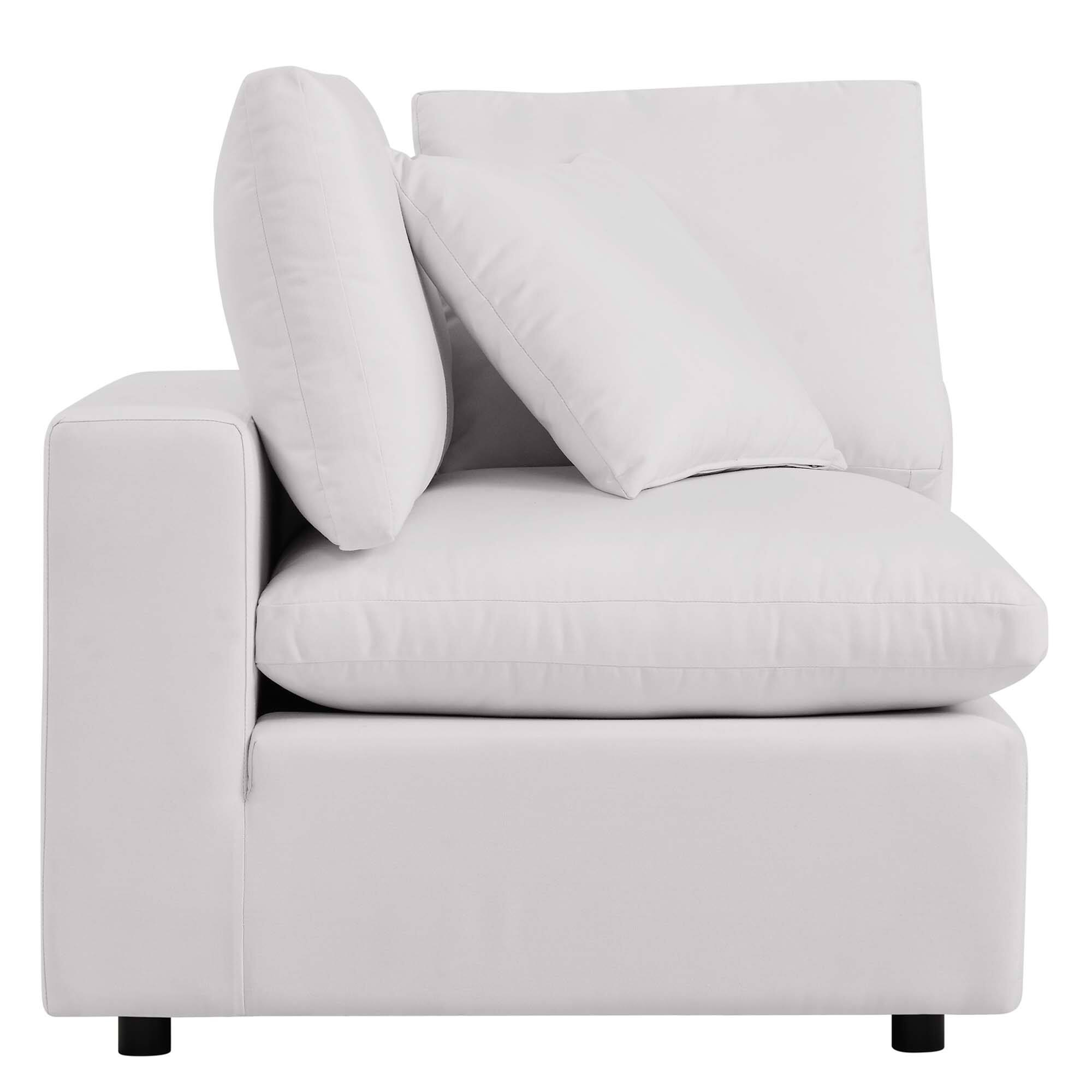 Back. Modway - Commix Overstuffed Outdoor Patio Corner Chair by Modway - White.