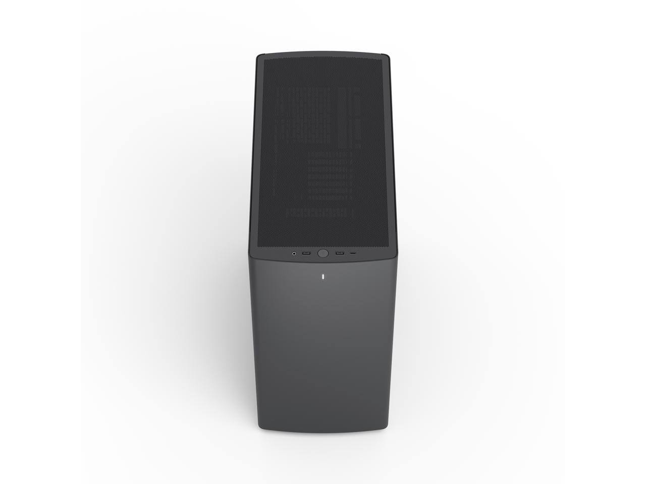 Alt View 3. Fractal Design - Fractal Design Define One Dark Solid PC Case - Sound-Dampened, 3 Fans, ATX/E-ATX/mATX/ITX Support - Black.