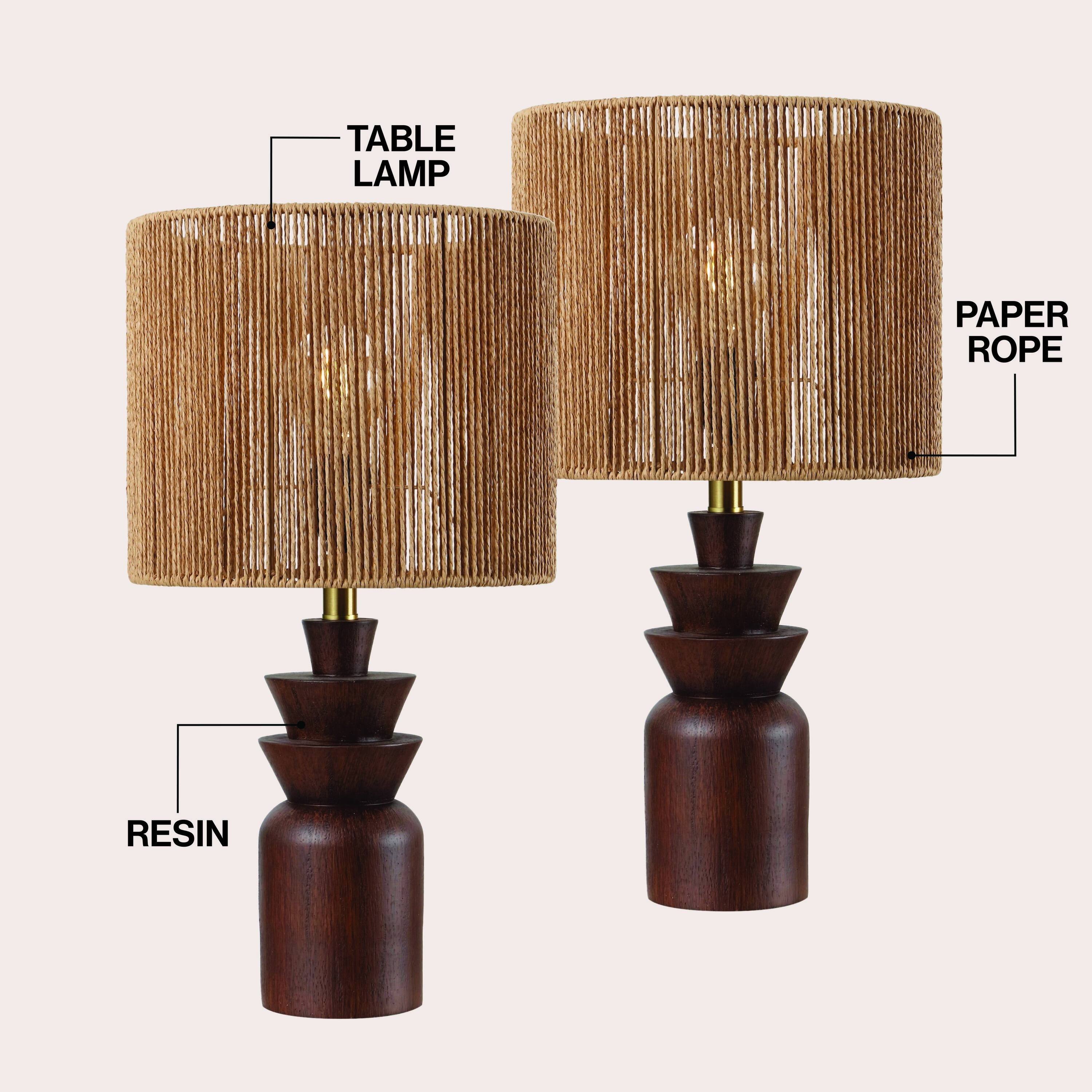 TABLE LAMP  
PAPER ROPE  
RESIN