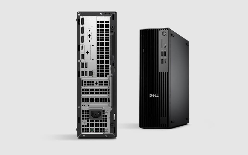 Front. Dell - Dell Pro QCS1250 Slim Desktop PC, Windows 11 Pro 64-Bit.