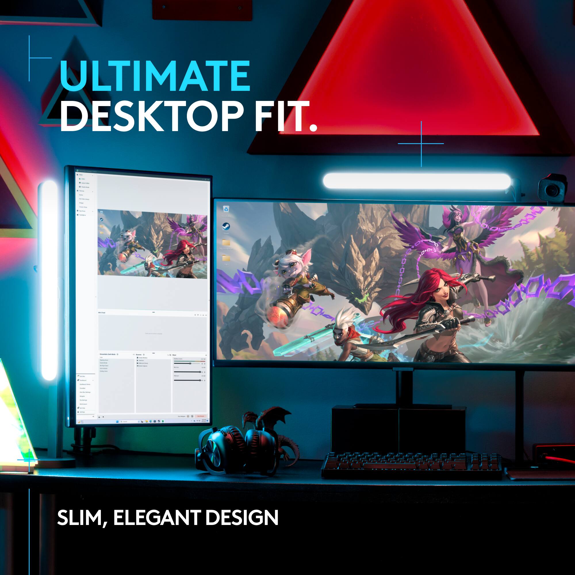 Ultimate Desktop Fit. - I. | d I | d - - - | Slim, Elegant Design.