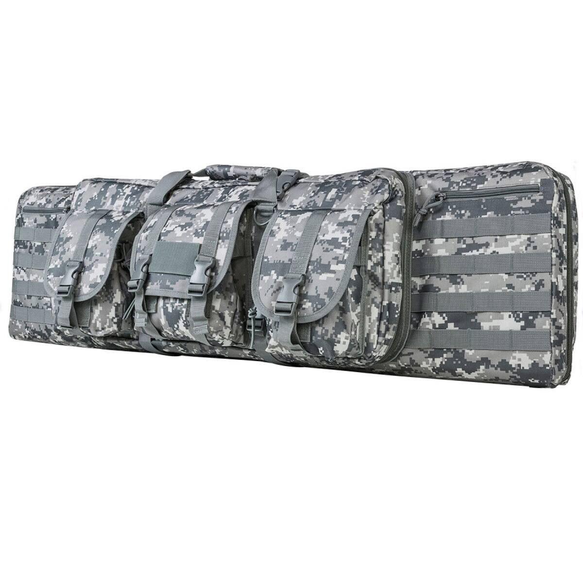 Front. NcSTAR - NcSTAR Vism 42" Soft Padded Double Carbine Case, Digital Camo - Camouflage.