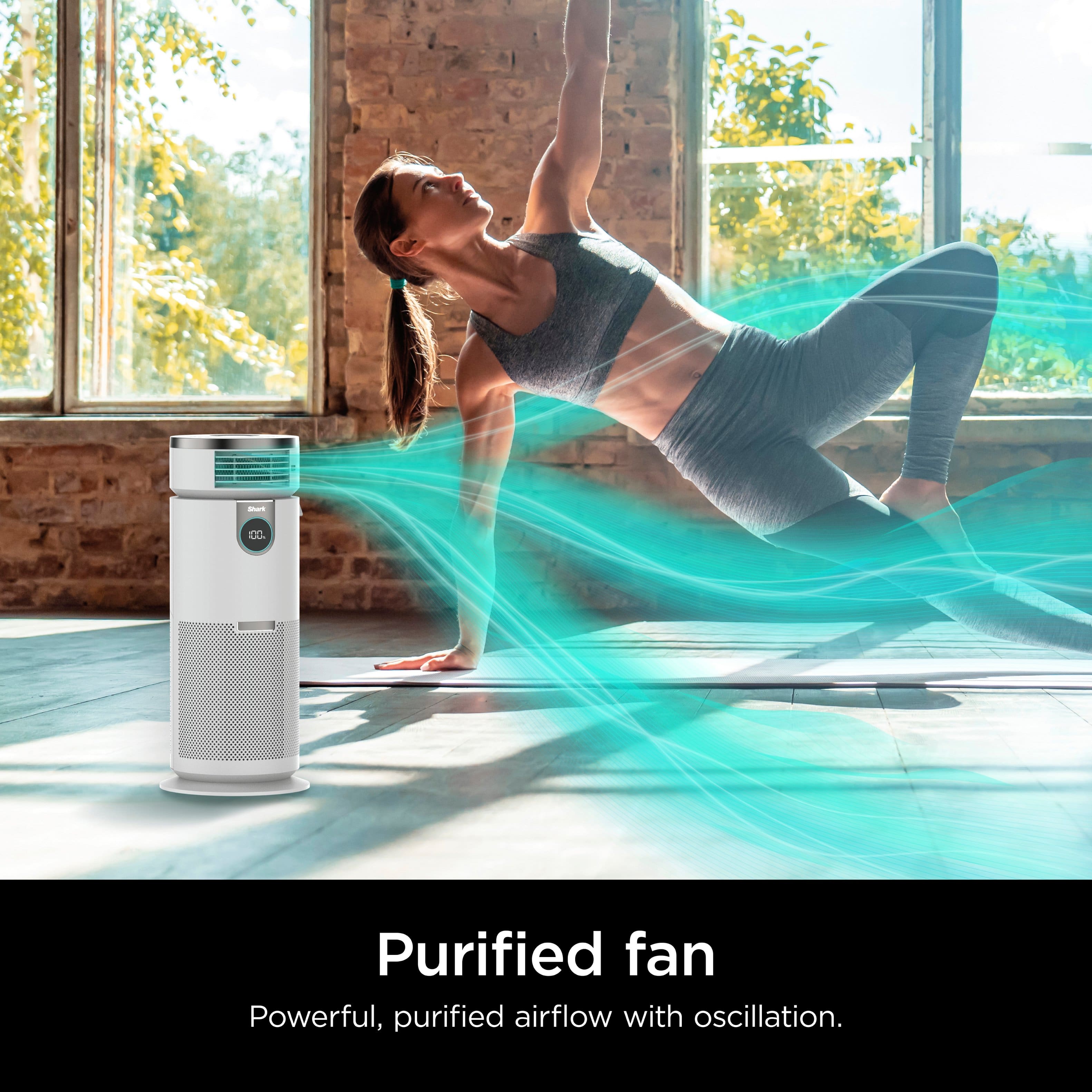 Purified fan: Powerful, purified airflow with oscillation.