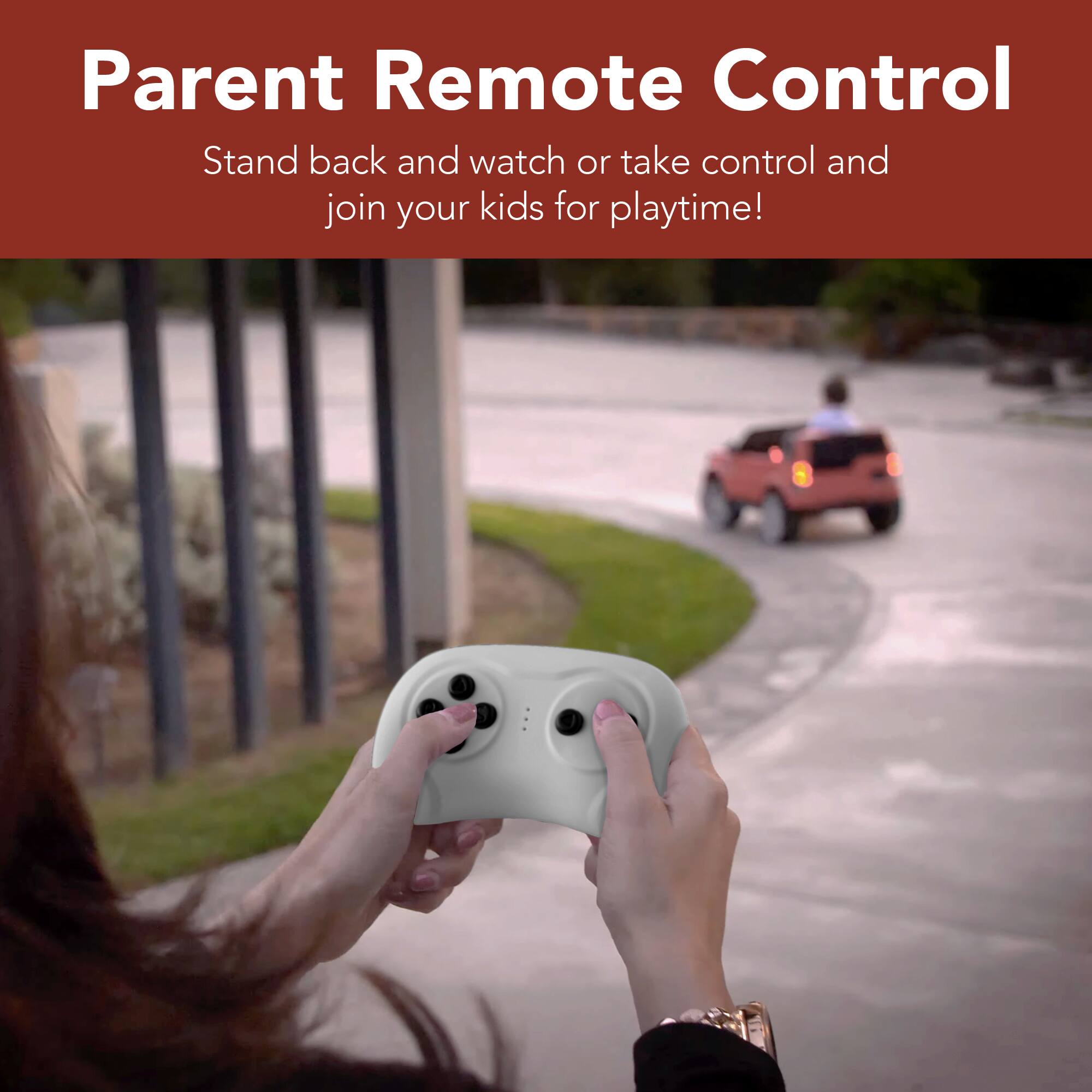 Parent Remote Control

Stand back and watch or take control and join your kids for playtime!