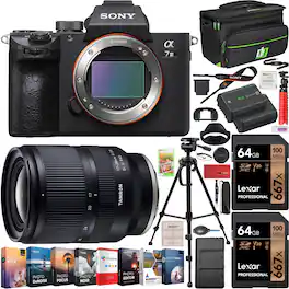 Sony - a7 III Mirrorless 4K Camera ILCE-7M3 Tamron 17-28mm F/2.8 A046 Lens Kit Bundle