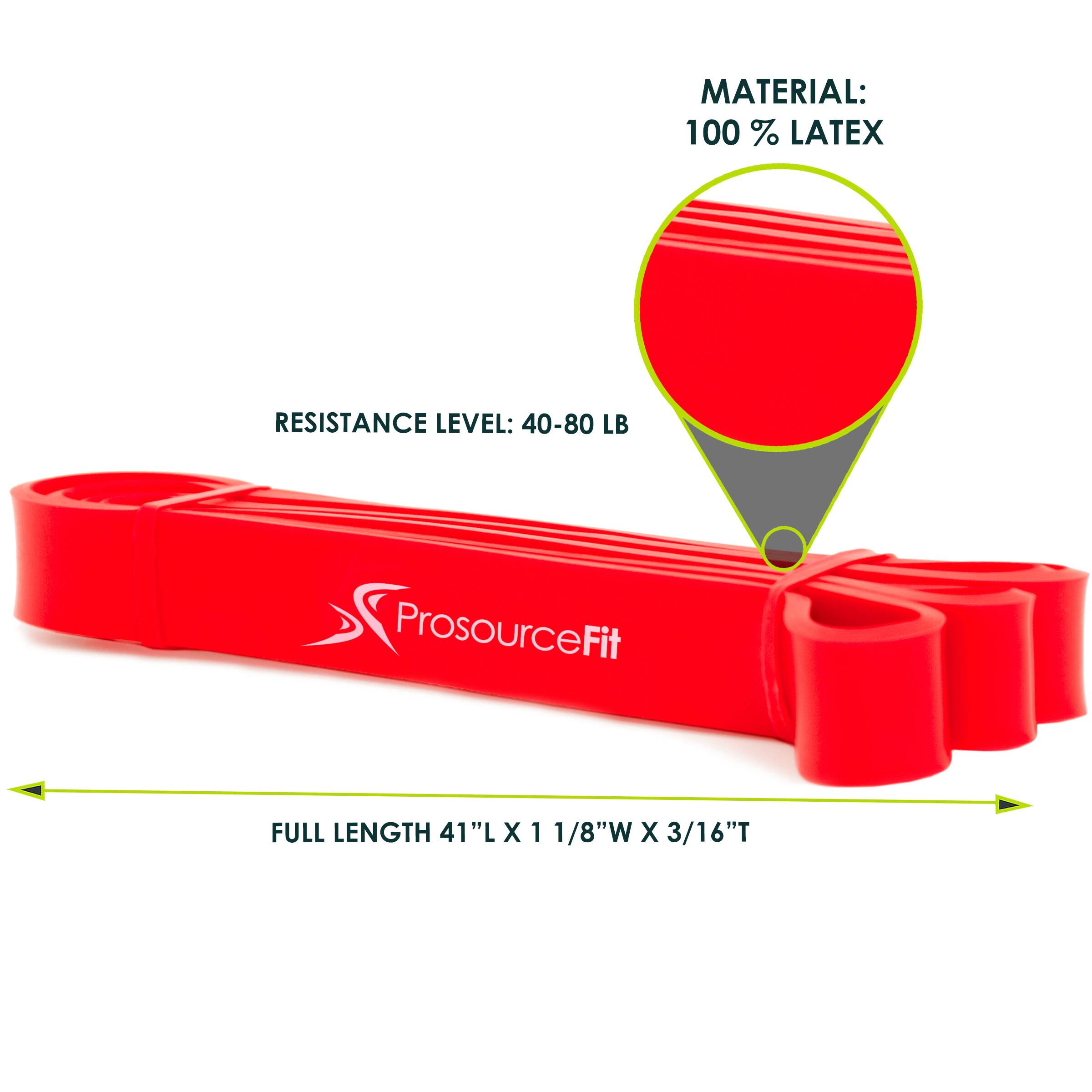 MATERIAL: 100 % LATEX
RESISTANCE LEVEL: 40-80 LB
ProsourceFit
FULL LENGTH 41"L X 1 1/8"W X 3/16"T
