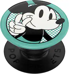 PopSockets - Adhesive PopGrip Universal Grip & Stand for Cell Phones - Disney Peace Out Mickey - Front_Zoom