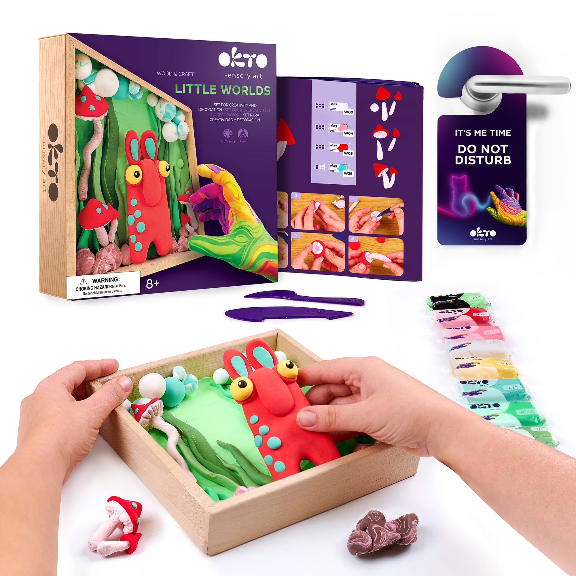 "OKTO - Little Worlds Air Dry Clay Wooden Art Kit Mommy Troll, 8.3""" price history on PriceWatchPro