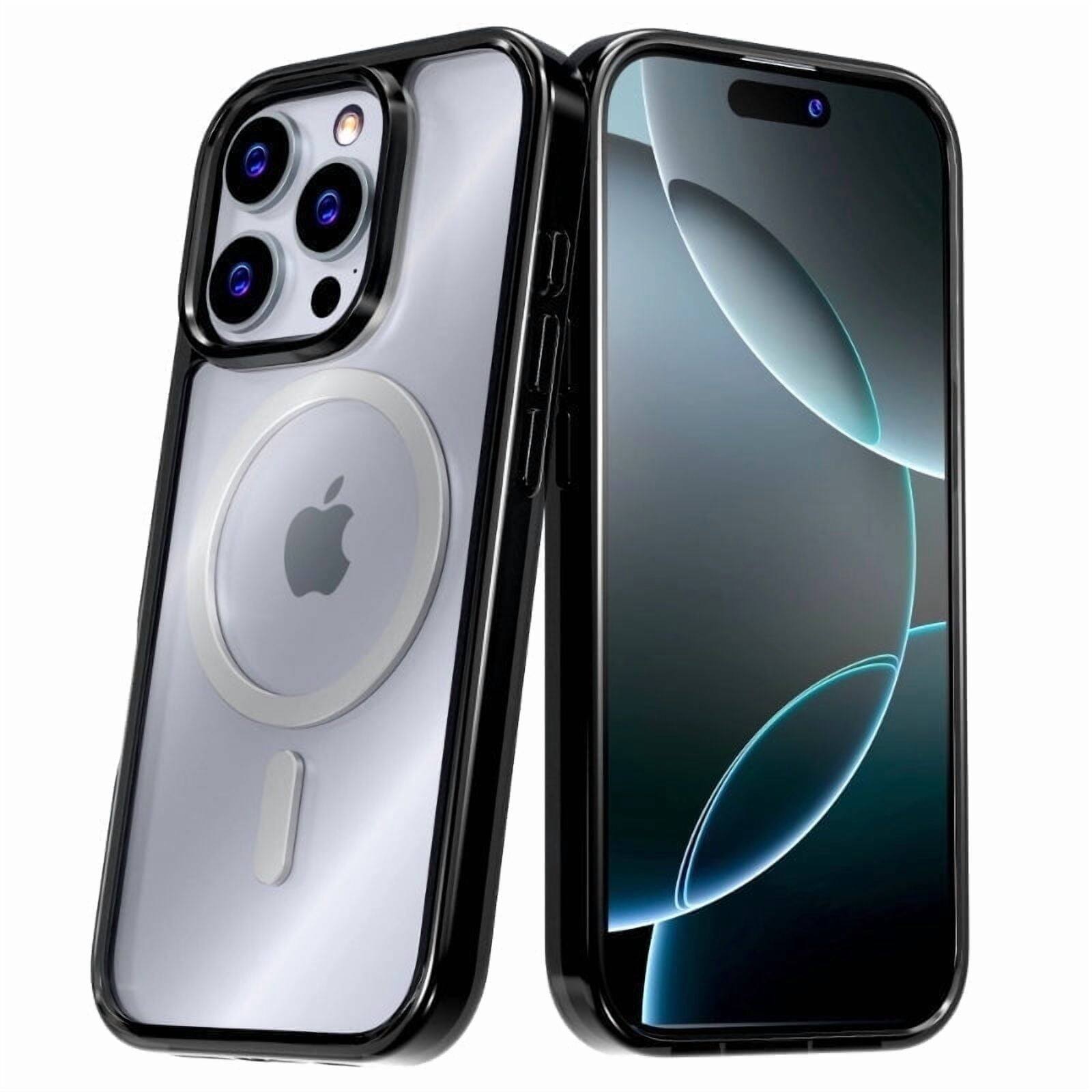 Front. RomeTech - Rome Tech Hybrid Case for iPhone 16 Pro - Clear/Black - Clear / Black.