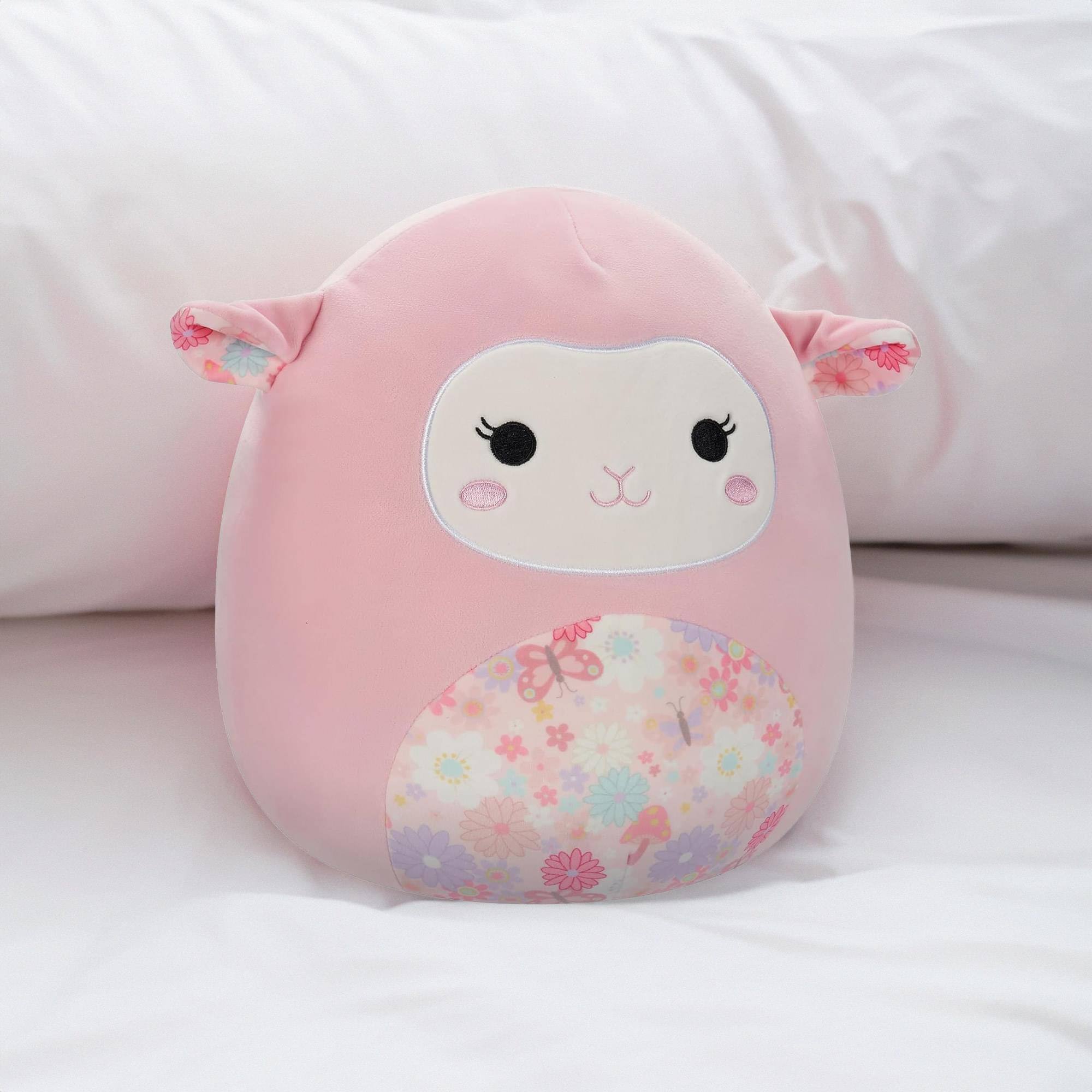 Alt View 5. Kellytoy - Squishmallow 12 Inch Plush | Lala the Pink Lamb - Pink.