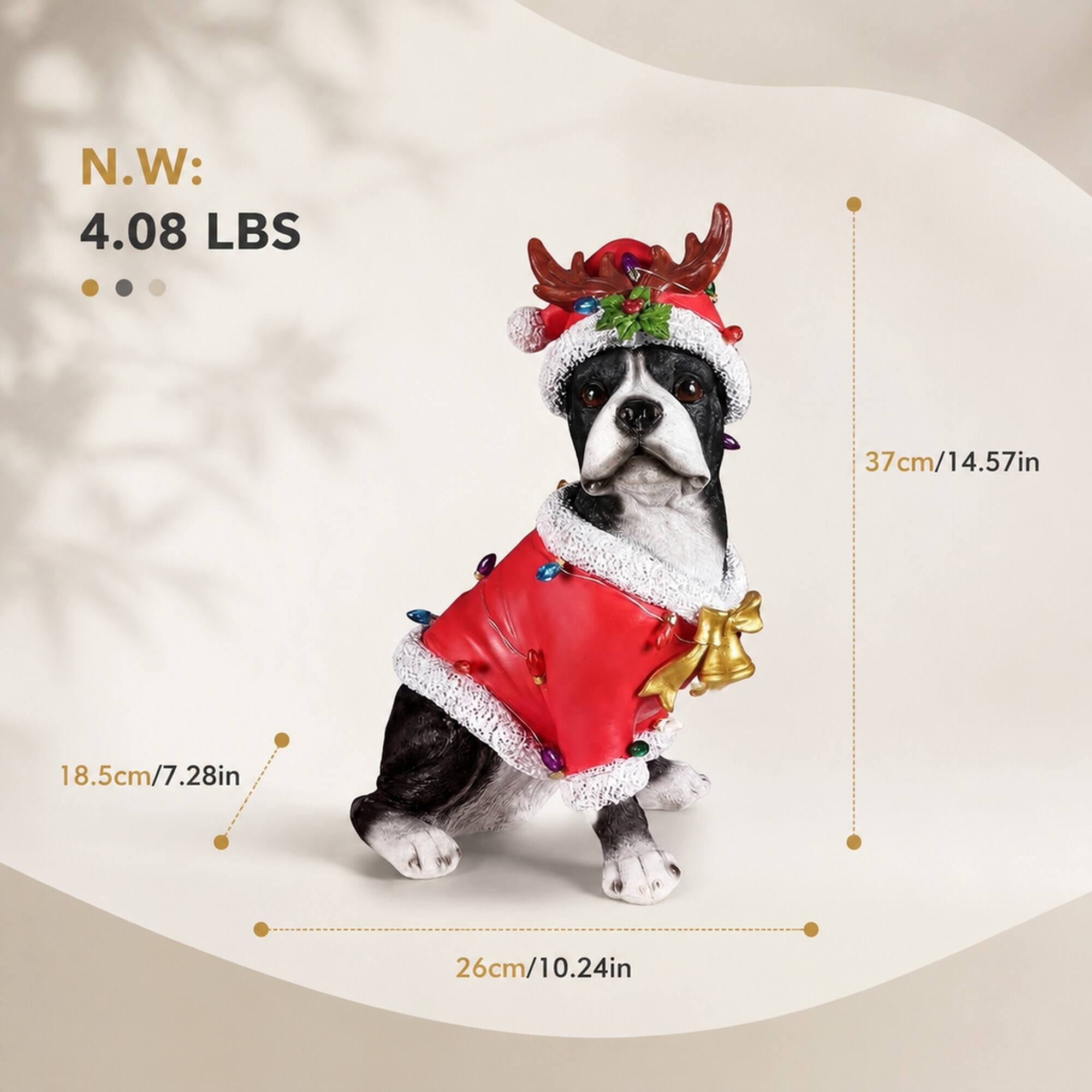 N.W: 4.08 LBS

37cm/14.57in

18.5cm/7.28in

26cm/10.24in