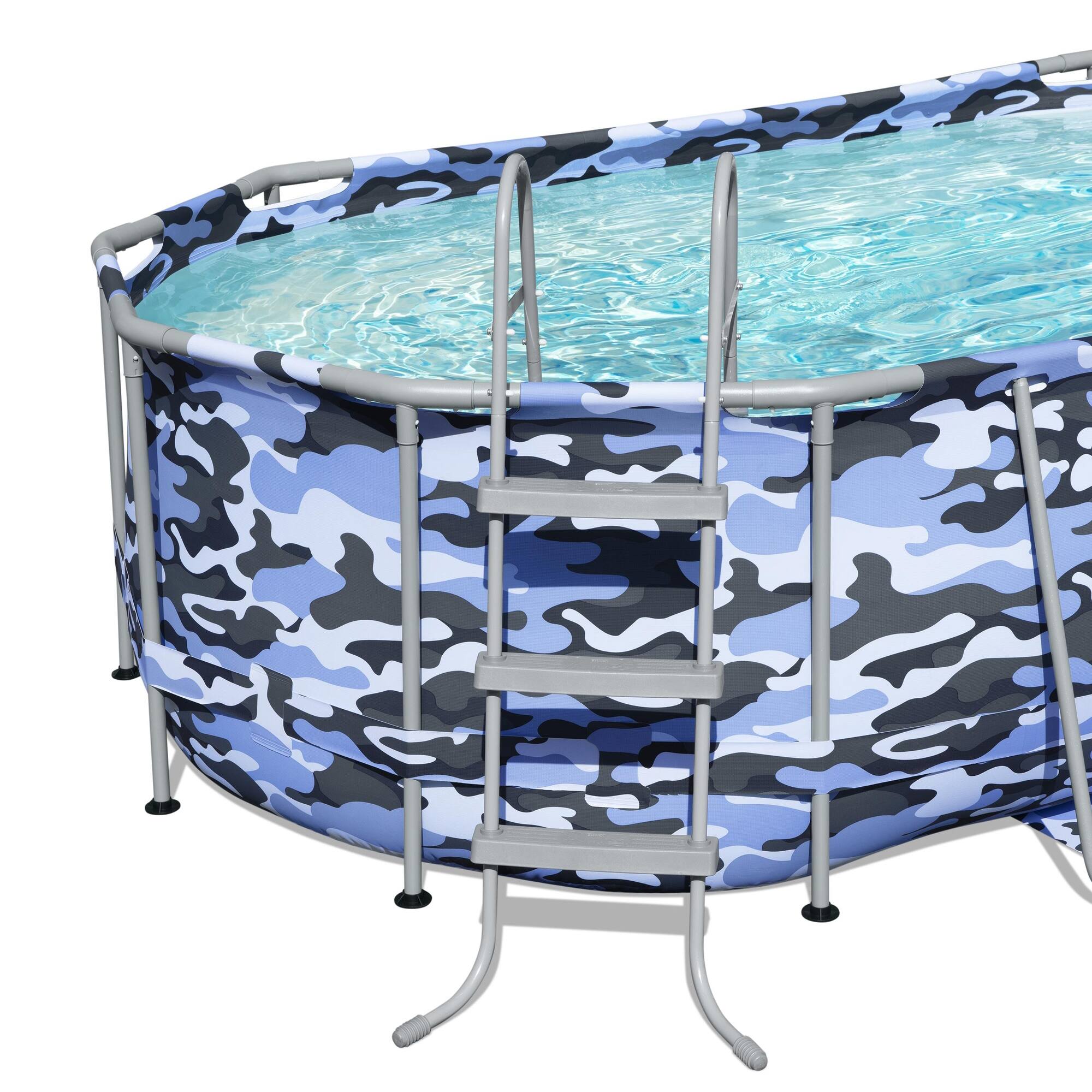 Alt View 3. Bestway - Steel Max Pro: Pool Set - 14' x 8'2" x 39.5" - Multicolored.