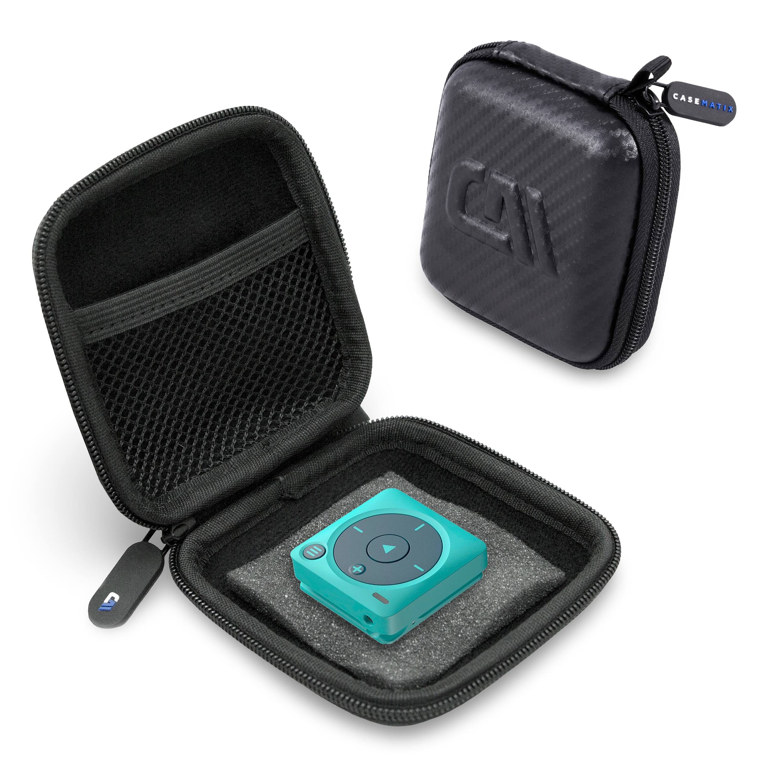 CASEMATIX - Carry Case for Mighty 3 Spotify & Amazon Music Player – Hard Shell Travel Case for Portable Offline Music Player - Black