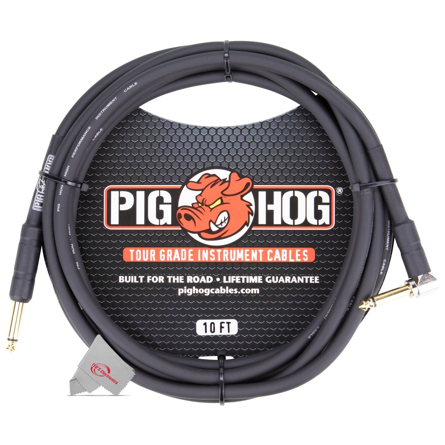 PIG HOG  
TOUR GRADE INSTRUMENT CABLES  
BUILT FOR THE ROAD • LIFETIME GUARANTEE  
pighogcables.com  
10 FT