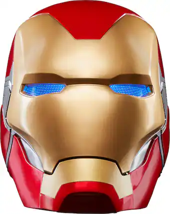 Front. Marvel - Legends Series Iron Man Premium Electronic Helmet.