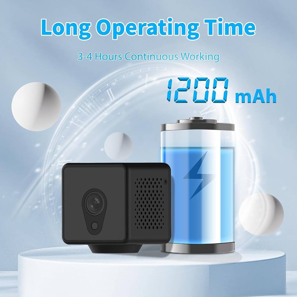 Long Operating Time  
3-4 Hours Continuous Working  
1200 mAh