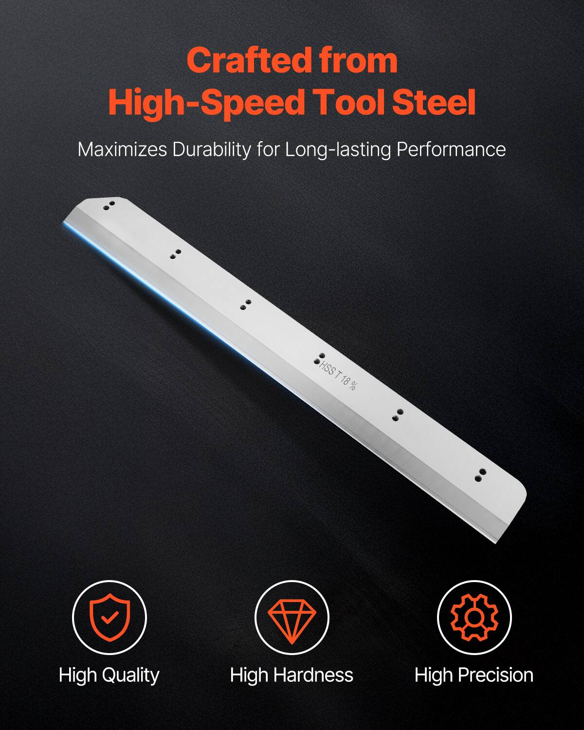Crafted from High-Speed Tool Steel Maximizes Durability for Long-lasting Performance : HSST18% HSS T 18 % : High Quality High Hardness High Precision