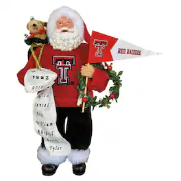 Santa's Workshop - Texas Tech Raiders 12" Proud Santa - Red