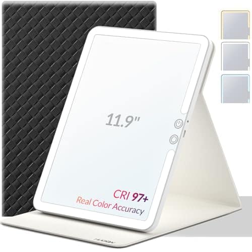 Pacoar Cade - Travel Makeup Mirror With Lights Lighted Vanity For Inches Mirror Makeup Light - Black