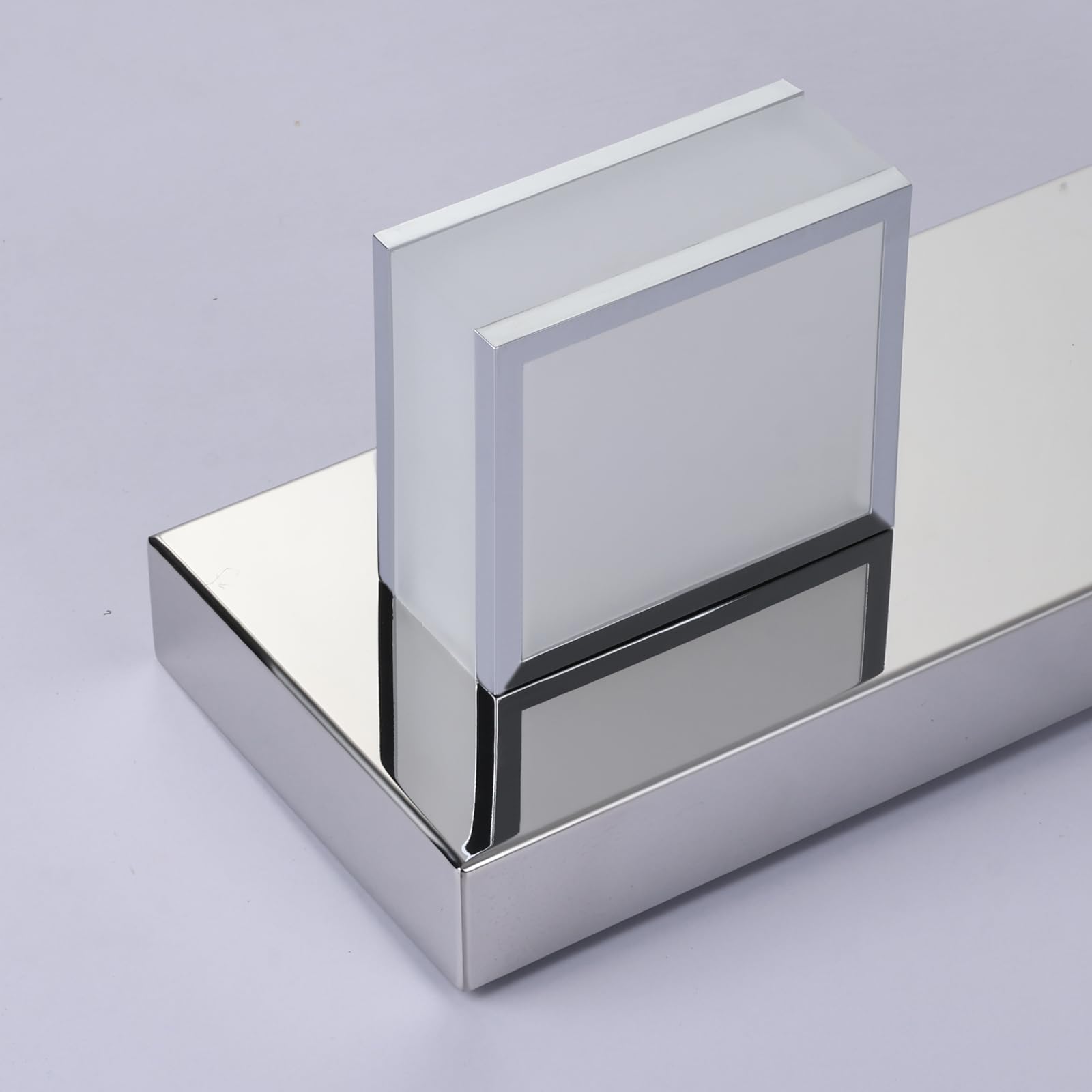 Alt View 6. PO3TICJUNKI3 - Led Modern Bathroom Vanity Lights Fixtures Light Stainless Steel Lighting Above Sink w Lamp Contemporary Ch - Default.