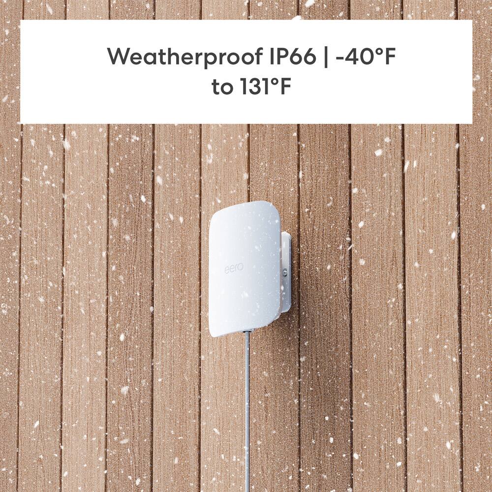 Weatherproof IP66 I -40F to 131F eero S
