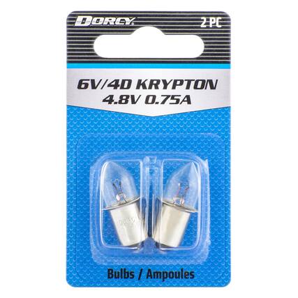 DORCY 2 PC 6V/4D KRYPTON 4.8V 0.75A
Bulbs / Ampoules