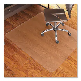 ES Robbins - Light Use EverLife Chair Mat for Hard Floors Rectangular Straight Edges 46" x 60" - Clear