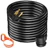 VEVOR - Welder Extension Cord 40Amp 25ft 250V, Welding Power Cord with NEMA 6-50 Plug 8 Gauge 3 Prong for MIG,Lincoln,Plasma - Black