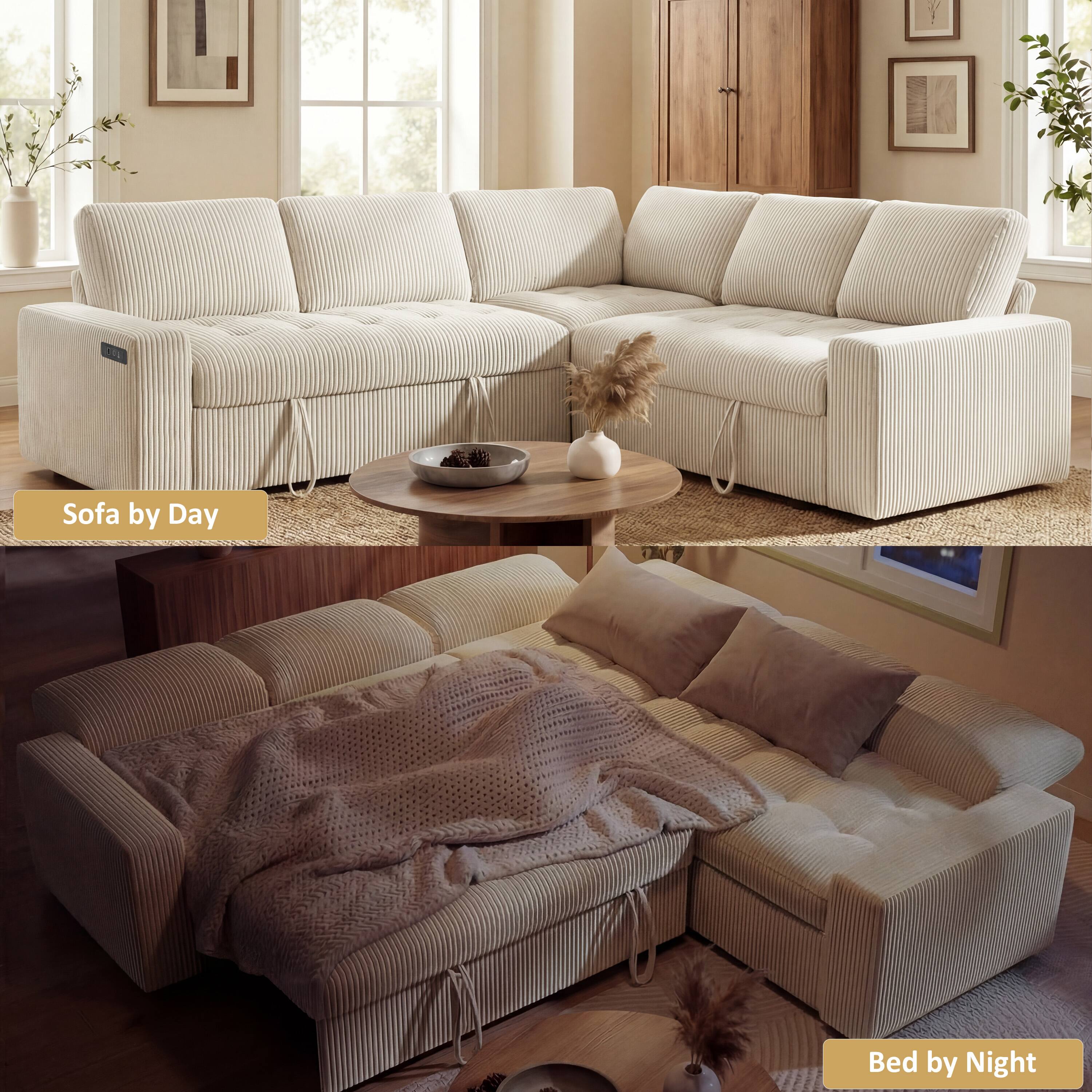 Sofa by Day  
Bed by Night