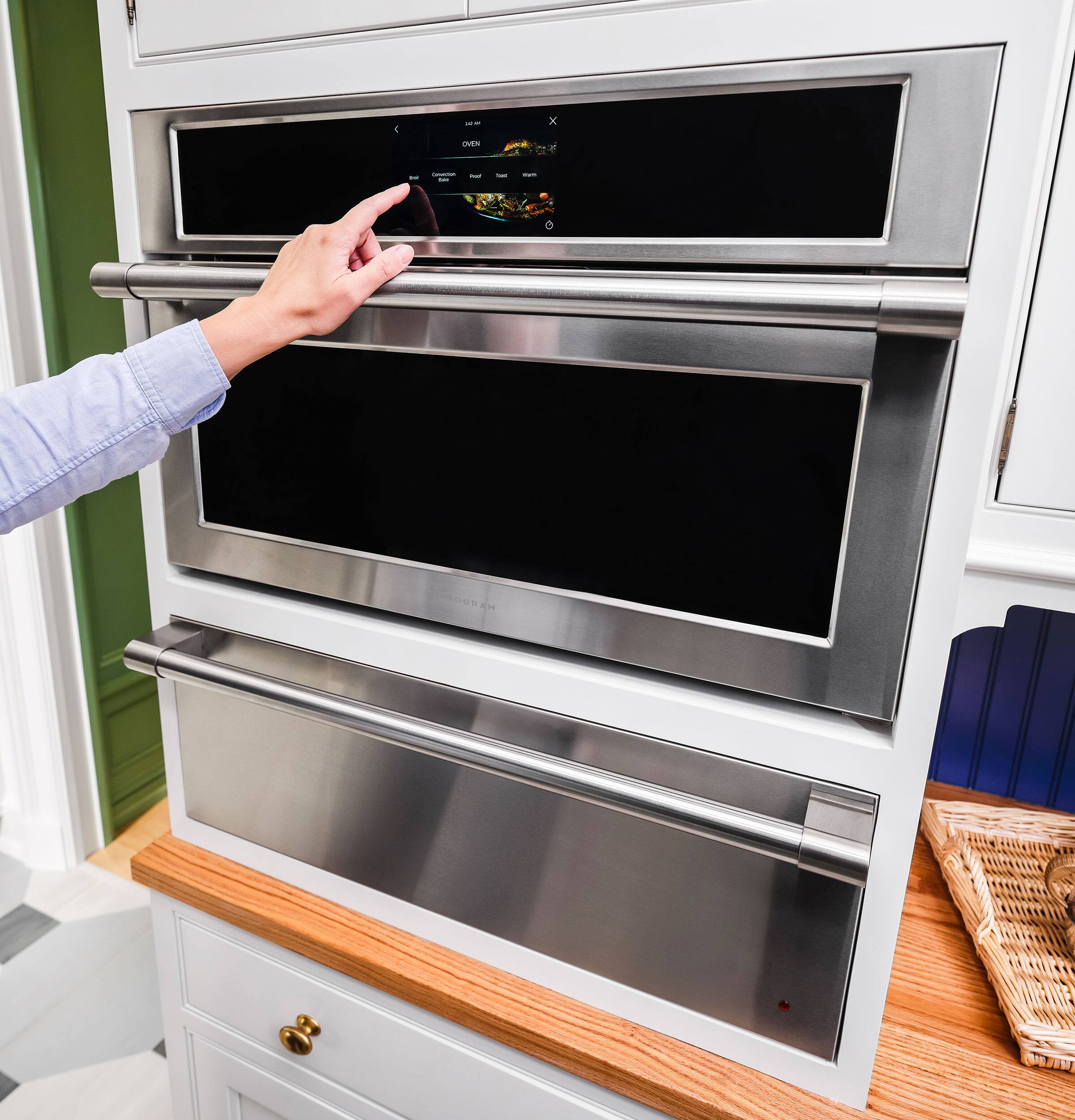 Alt View 21. Monogram - Statement 30" Warming Drawer - Stainless Steel.