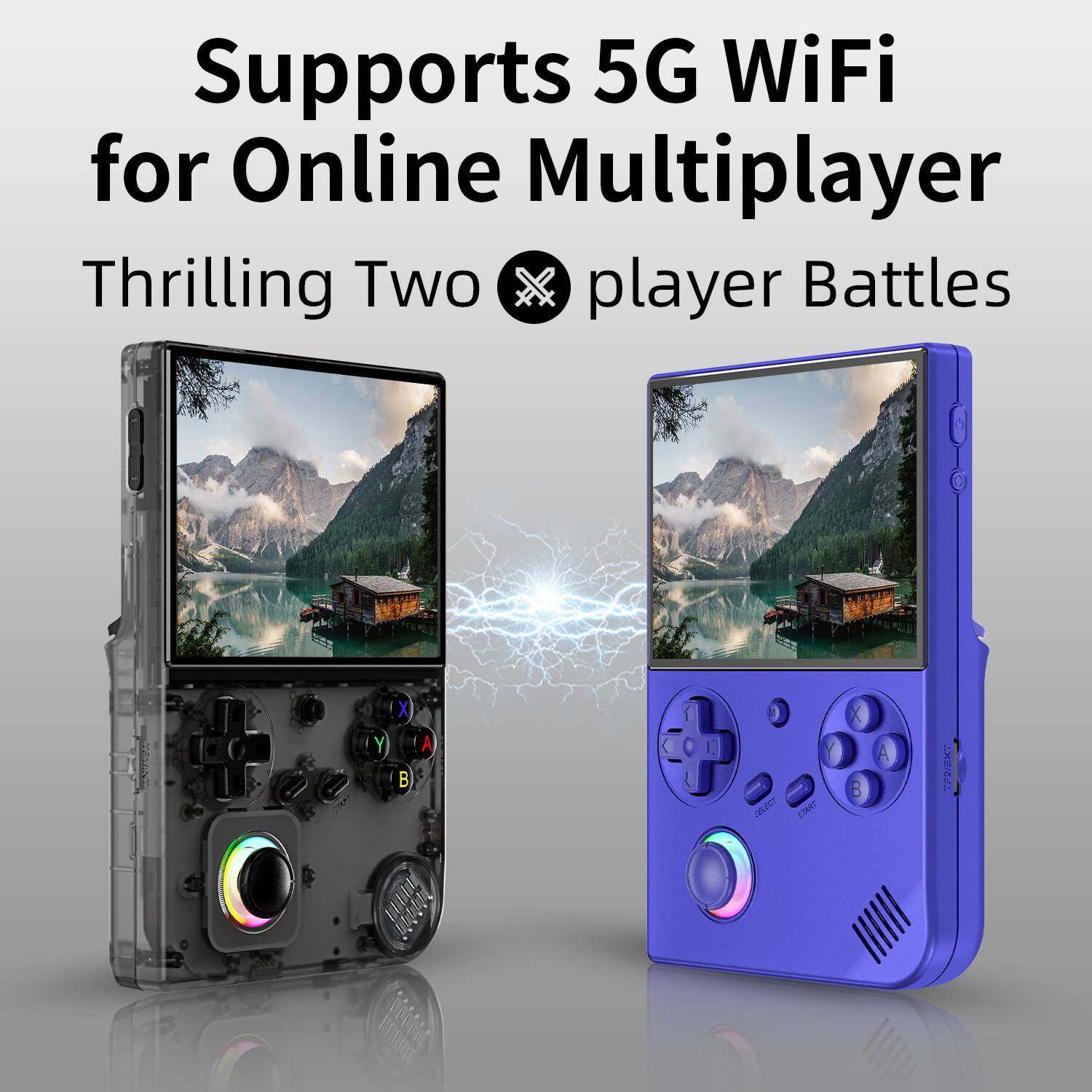 Supports 5G WiFi for Online Multiplayer Thrilling Two player Battles