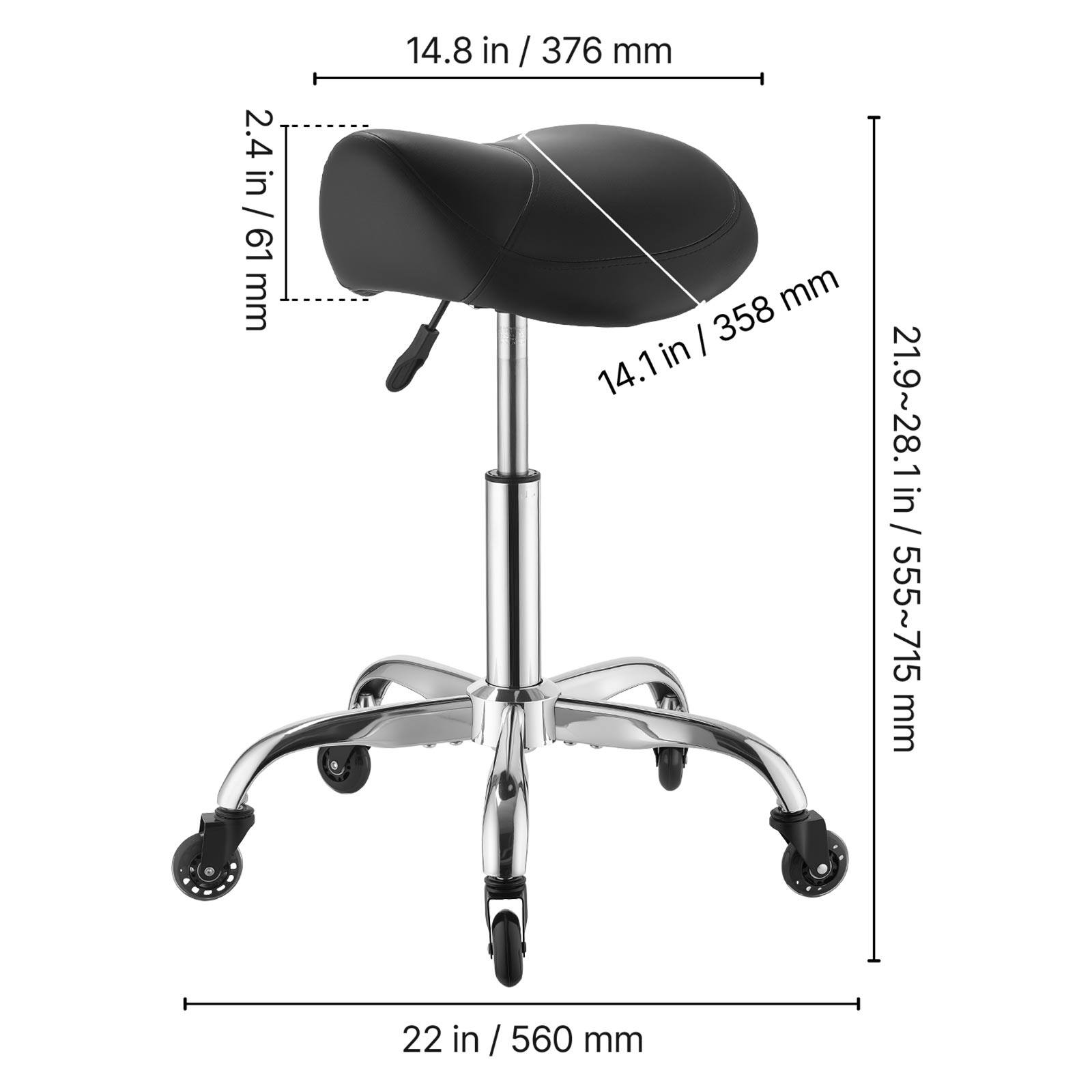 2.4 in / 61 mm  
14.8 in / 376 mm  
14.1 in / 358 mm  
21.9~28.1 in / 555~715 mm  
22 in / 560 mm