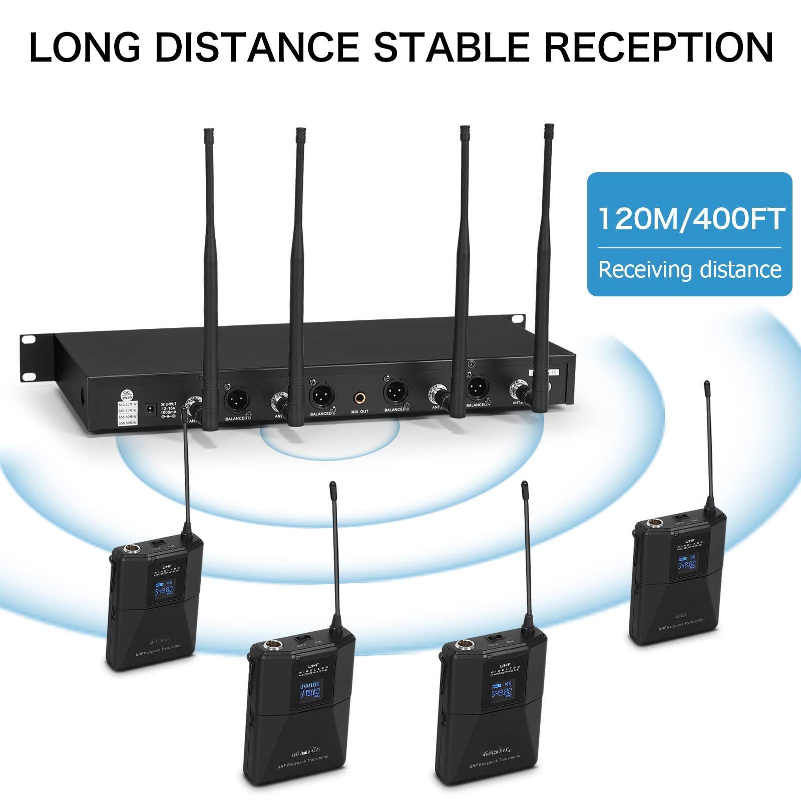 LONG DISTANCE STABLE RECEPTION  
120M/400FT  
Receiving distance