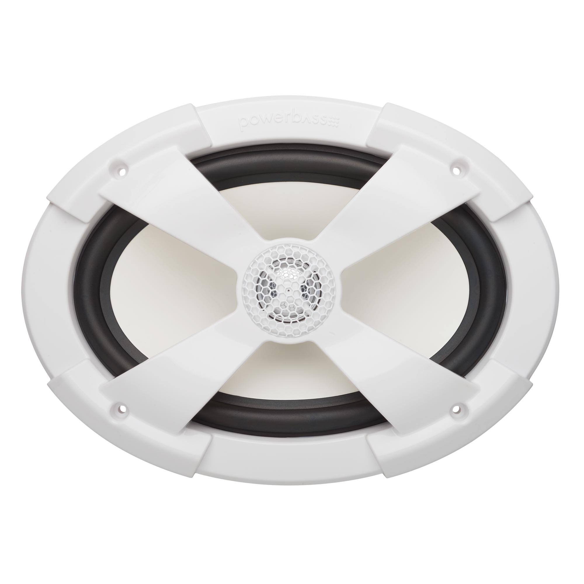 Alt View 3. Powerbass - PowerBass XL-69M - 6x9" Marine Coaxial Speakers with RGB LEDs - Pair - Black/Gray.