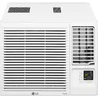 LG - 18,000 BTU 230V Window Air Conditioner - White - Front_Zoom