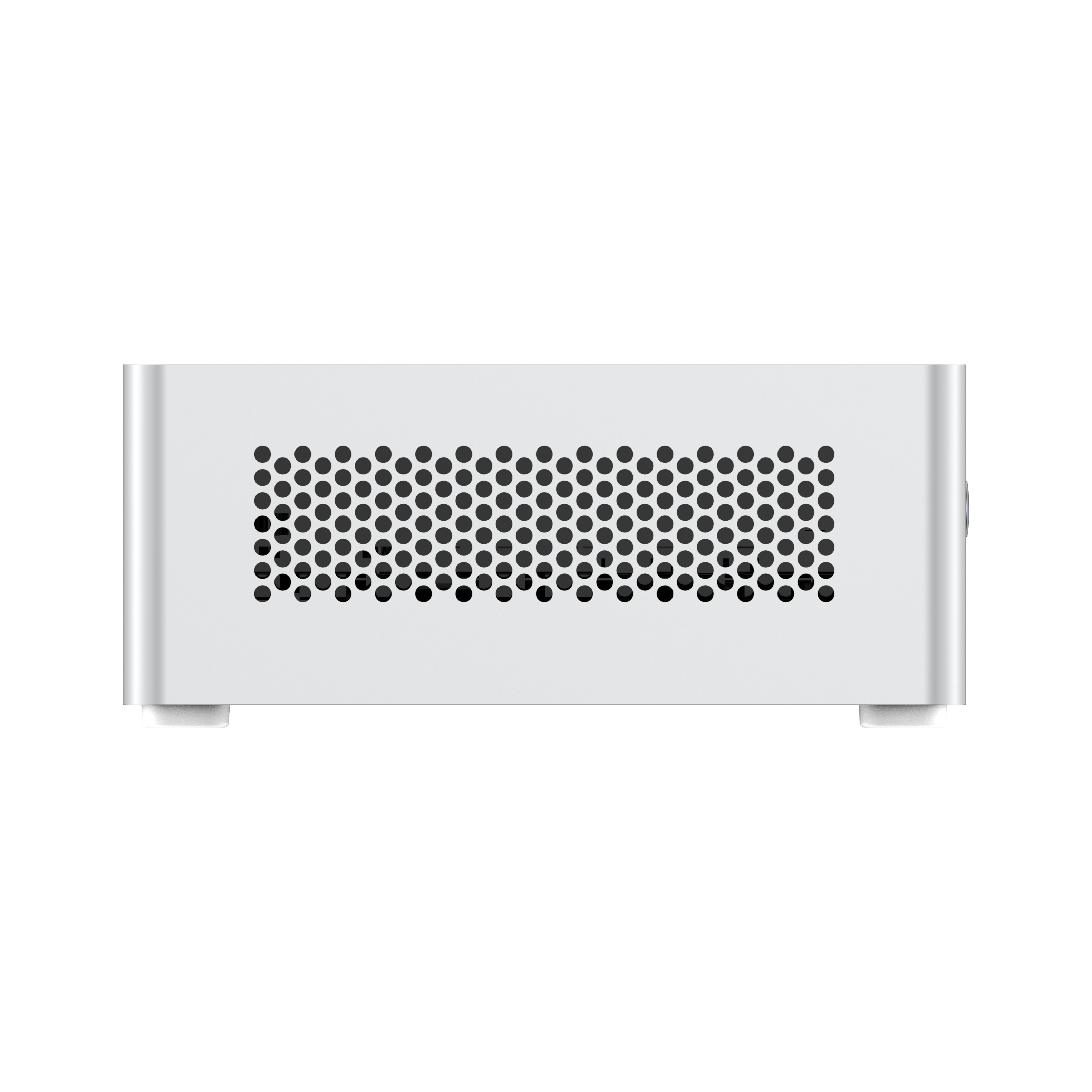 Alt View 3. Minisforum - NAB9S Mini PC, 32GB RAM & 1TB SSD, Intel Core i9-13900HK (14C/20T, 5.4GHz), Intel Graphics, Dual DDR4 SO-DIMM up to 32GB - silver.