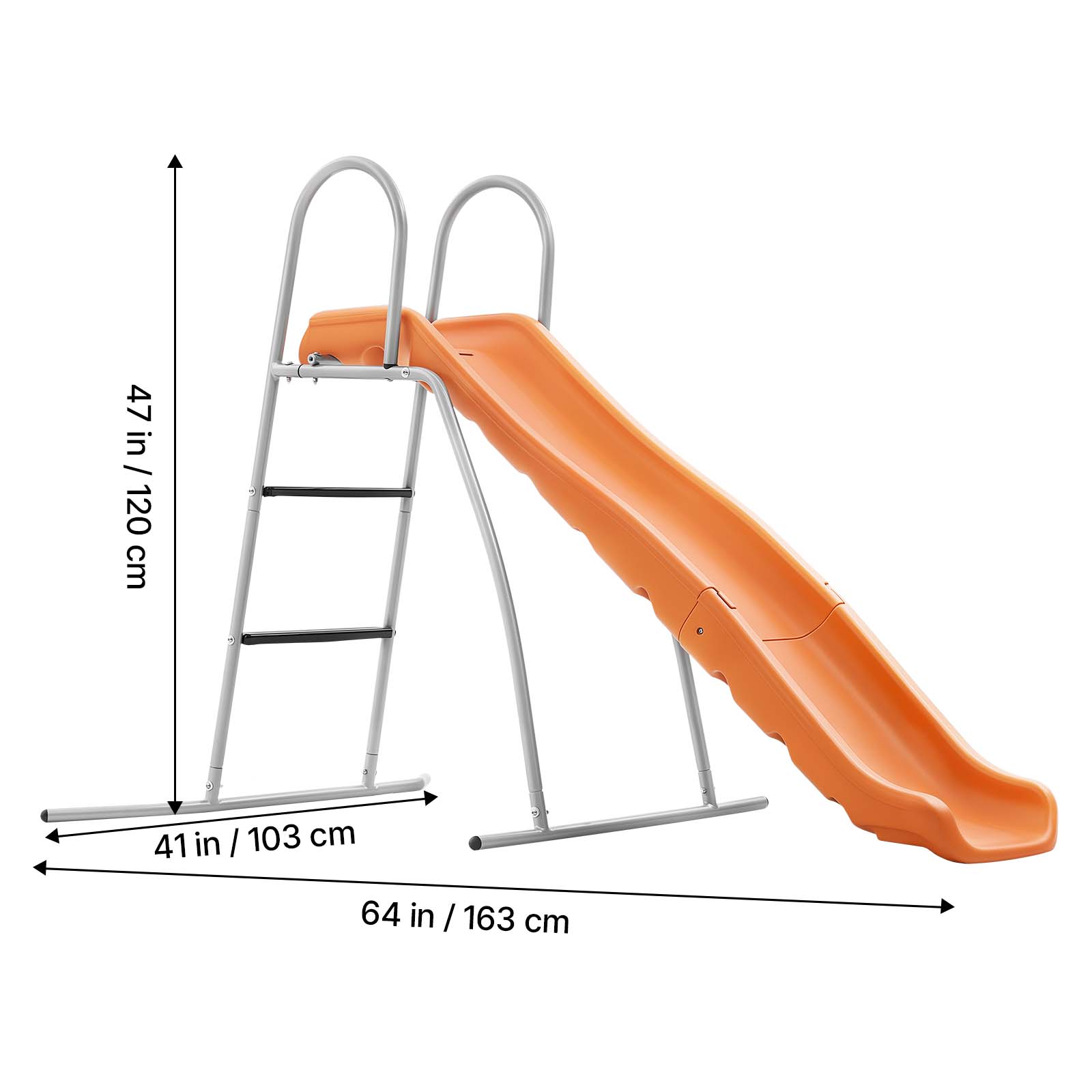 47 in / 120 cm  
41 in / 103 cm  
64 in / 163 cm