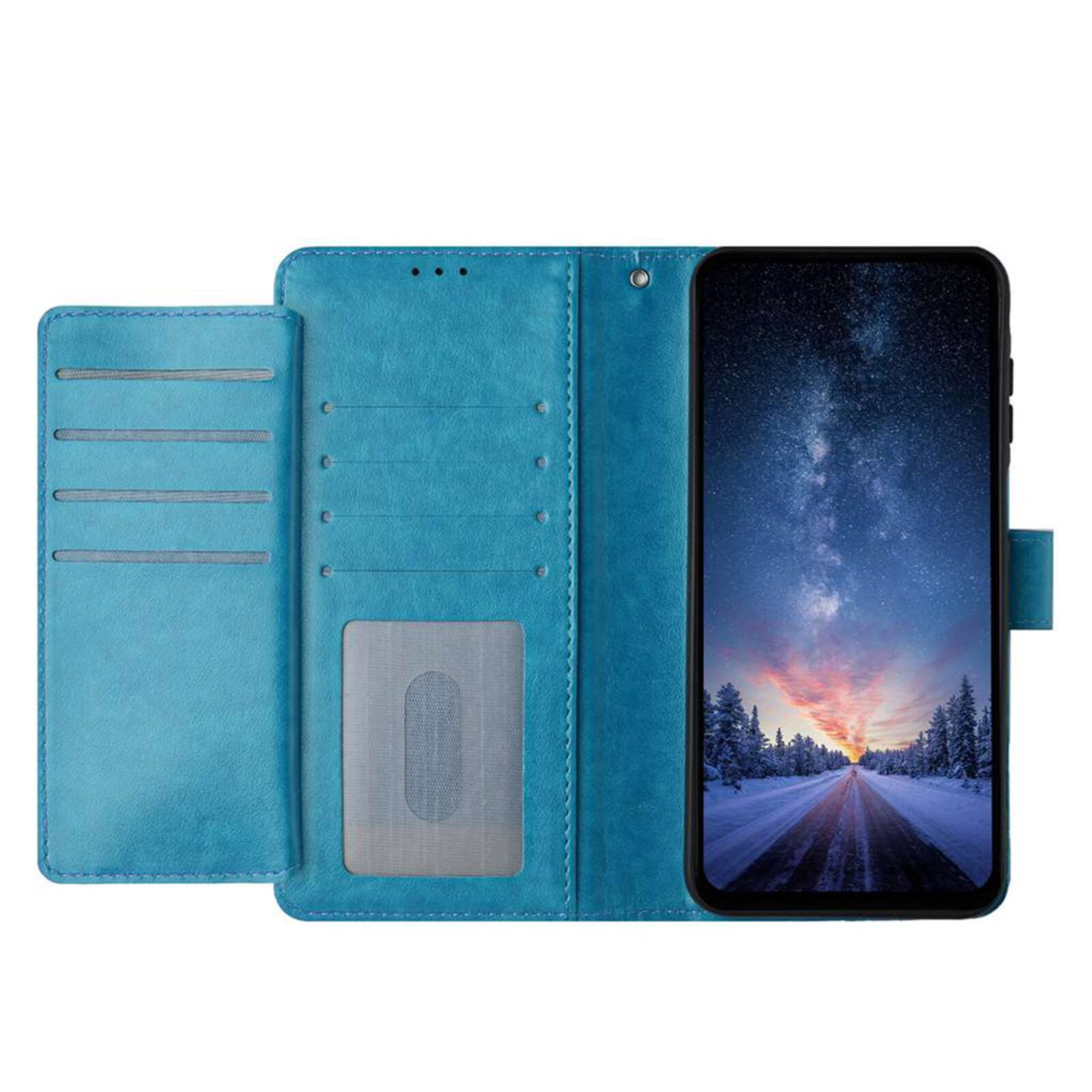 Alt View 1. Dteck - Dteck Wallet Folio Case for Apple iPhone 17, Shockproof Magnetic PU Leather Flip Card Slots Stand Case - Lightblue.