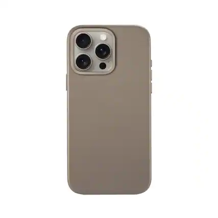 Front. SANDMARC - Minimal Leather Case - iPhone 16 Pro - Sand - beige.