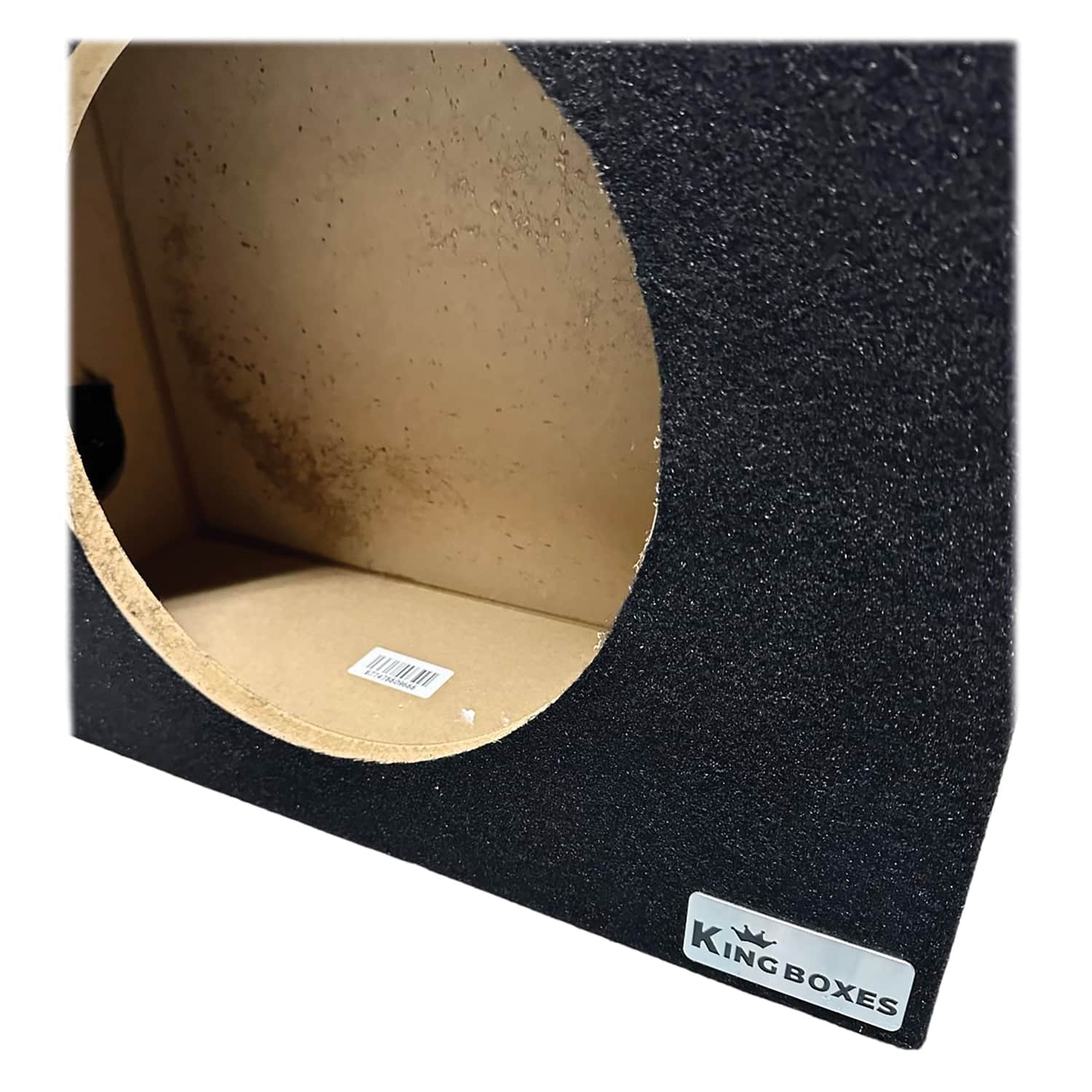 King Boxes - Akt112s Akt112s 12-in. Wedge-style Single-speaker Carpeted Enclosure For Truck - Black
