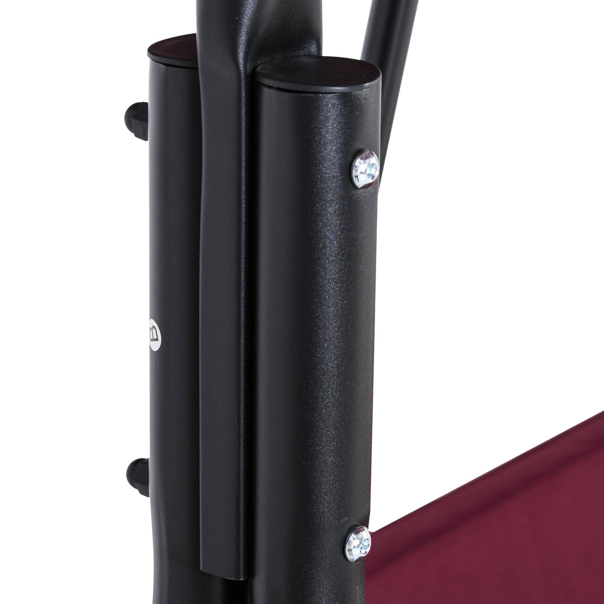 Back. Resenkos - Resenkos Outdoor Swing Chair With Tilt Canopy, Red, Patio Hammock With Removable Cushions, Wine Red.