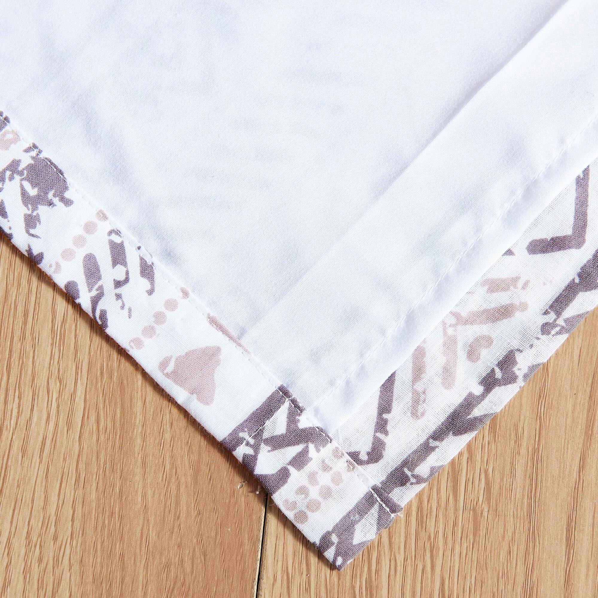 Back. Barefoot Bungalow - Greenland Home Fashions Barefoot Bungalow Denmark Simple Geometric Motifs Window Panel Ivory - Ivory.