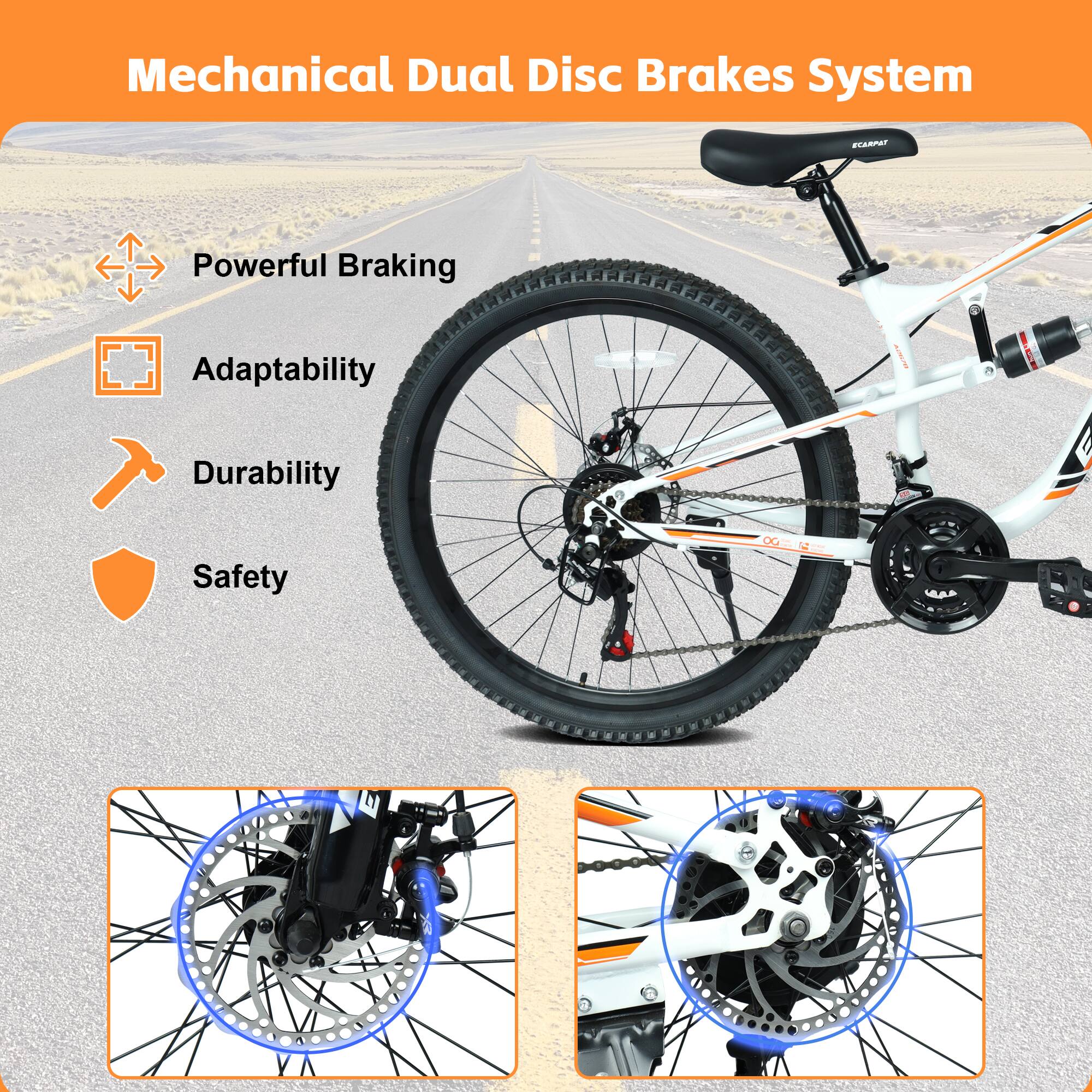 Mechanical Dual Disc Brakes System

- Powerful Braking
- Adaptability
- Durability
- Safety