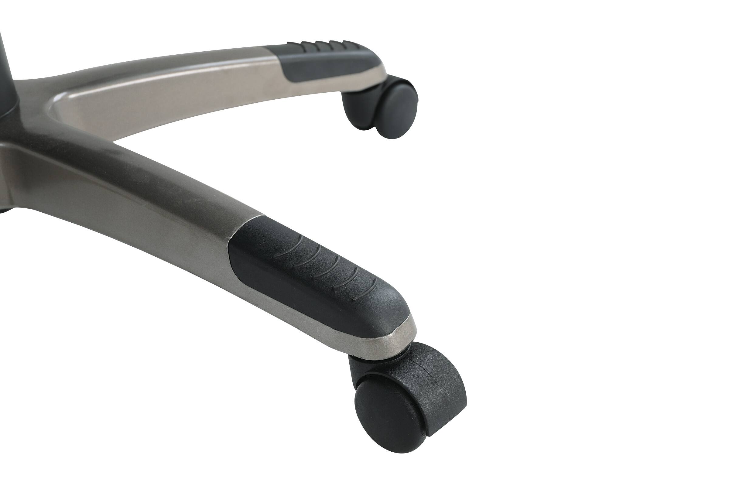 Alt View 18. Office Star Products - Exec Bonded Lthr Office Chair - Charcoal / Titanium.