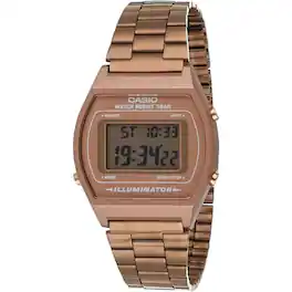 Casio - Unisex Digital Watch with Rose Dial - B640WC-5ADF - Gold