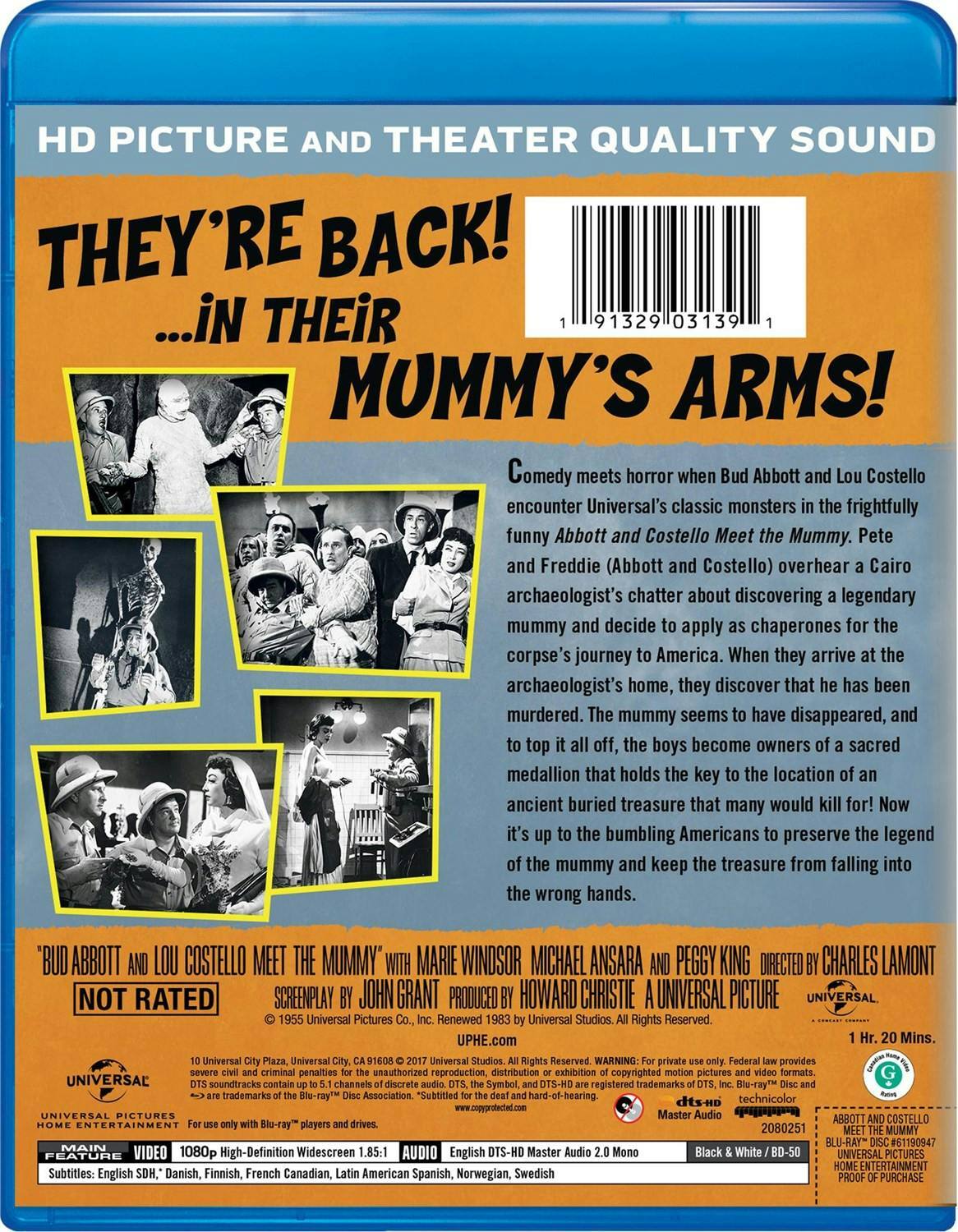 Back. Abbott and Costello Meet the Mummy [Blu-ray].