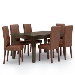 Simpli Home - Acadian / Eastwood 7-Piece Dining Set - Distressed Saddle Brown