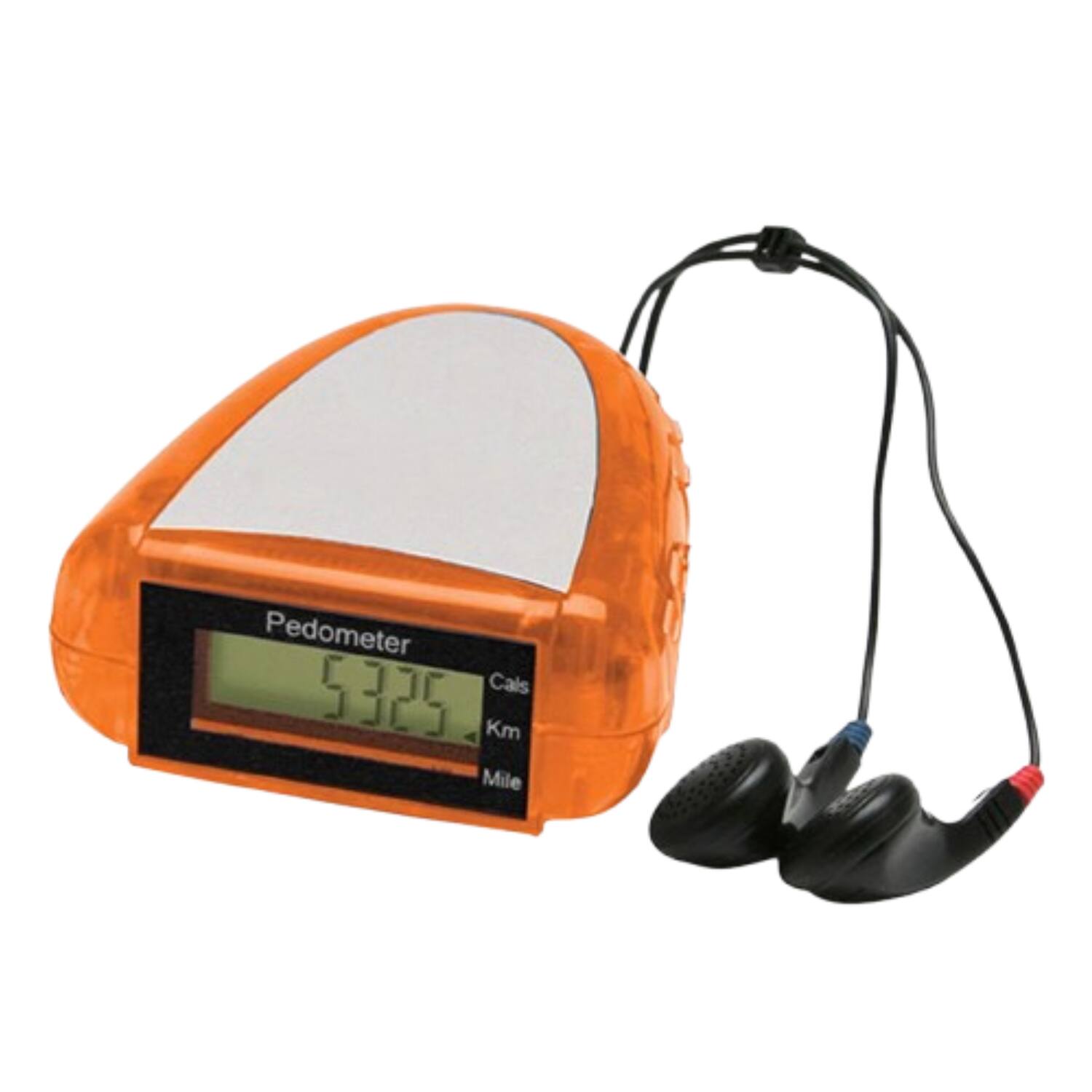 Pedometer  
5325  
Cals  
Km  
Mile