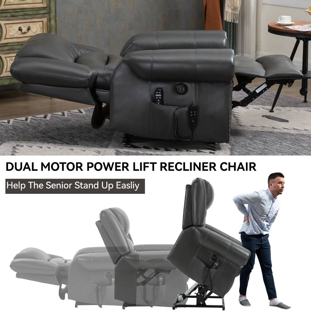 DUAL MOTOR POWER LIFT RECLINER CHAIR  
Help The Senior Stand Up Easily